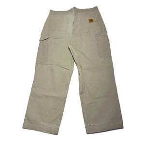 Carhartt carpenter pants dungarees Khaki Size 35